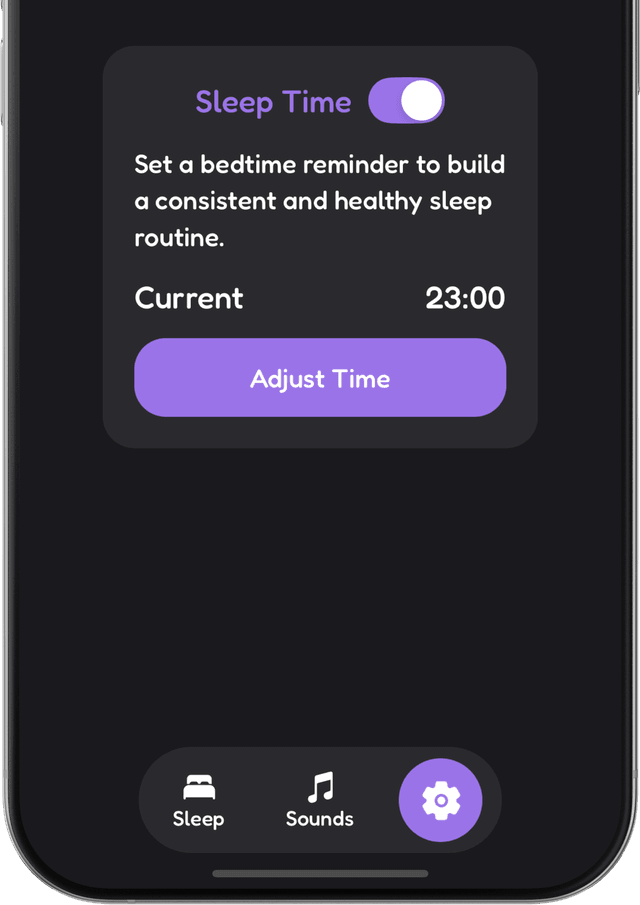 iPhone image showing sleep cycles screen